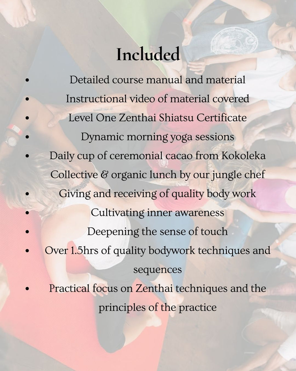 Zenthai Shiatsu Kaua'i - December 10th-13th
