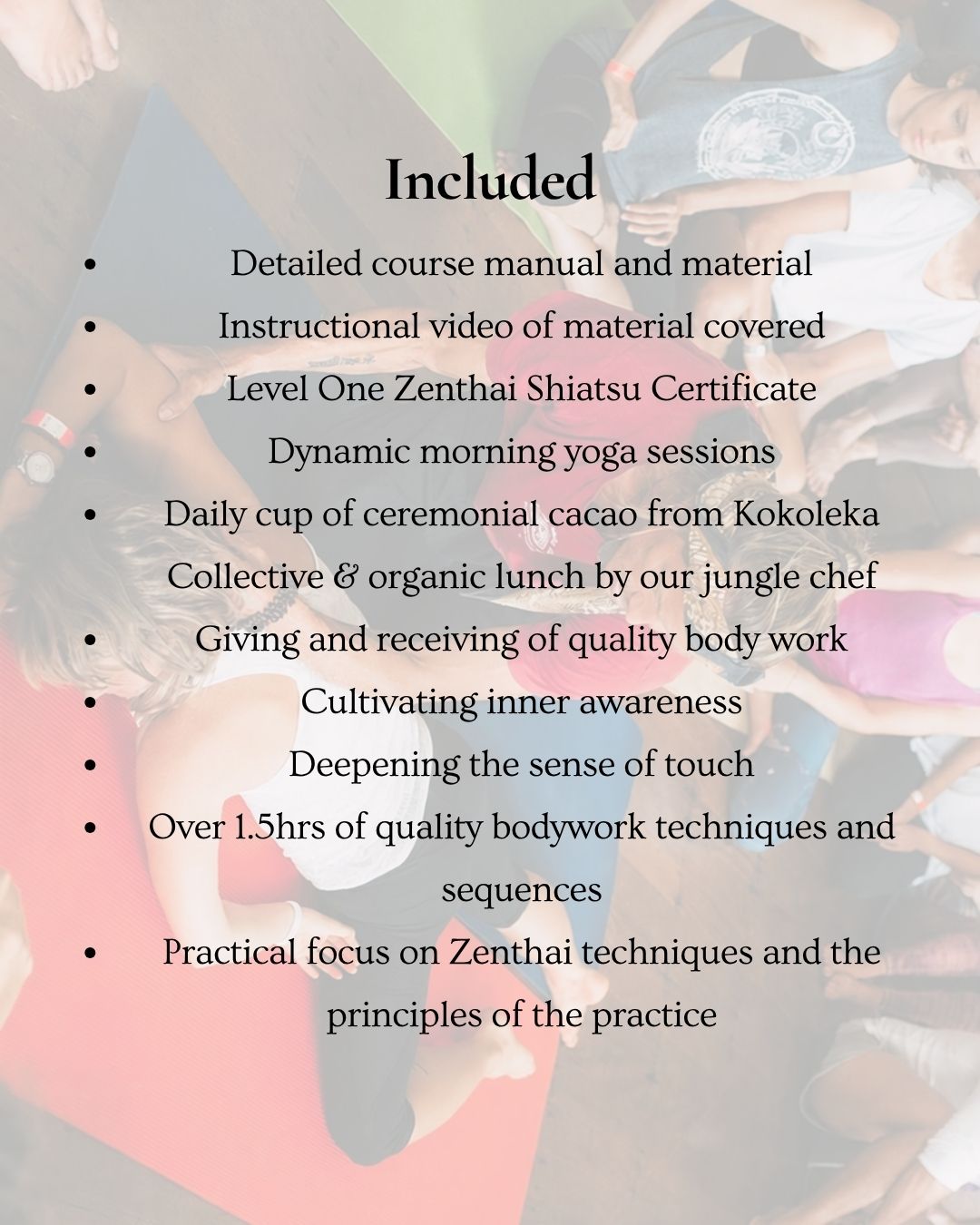 Zenthai Shiatsu Kaua'i - December 10th-13th